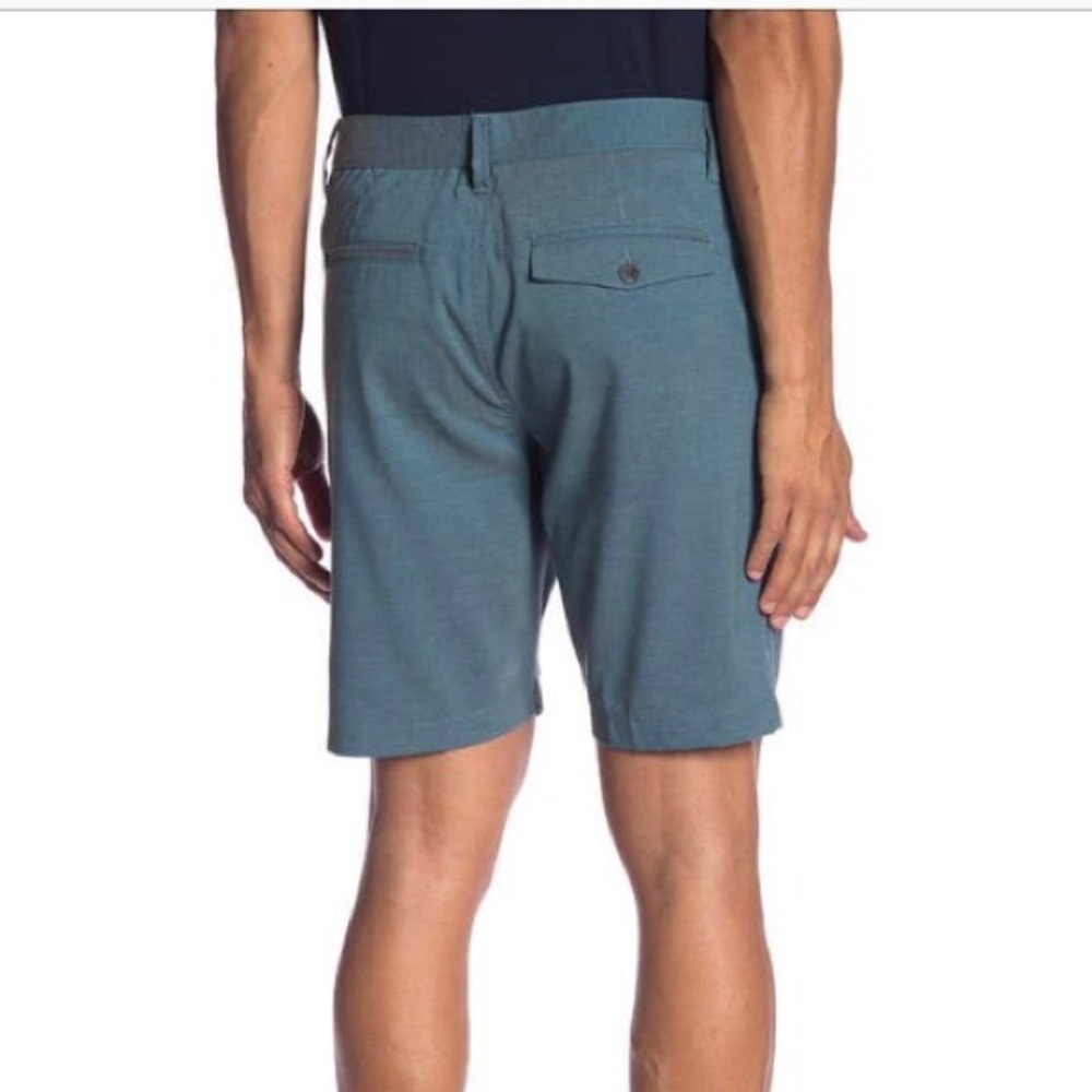 Vintage 1946 Blue/Green Flat Front Golf Shorts - Picture 2 of 14